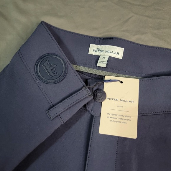 Peter Millar Other - NWT Peter Millar Crown Pants Mens 35x32 Navy Blue Apres Ski Stretch Hybrid New